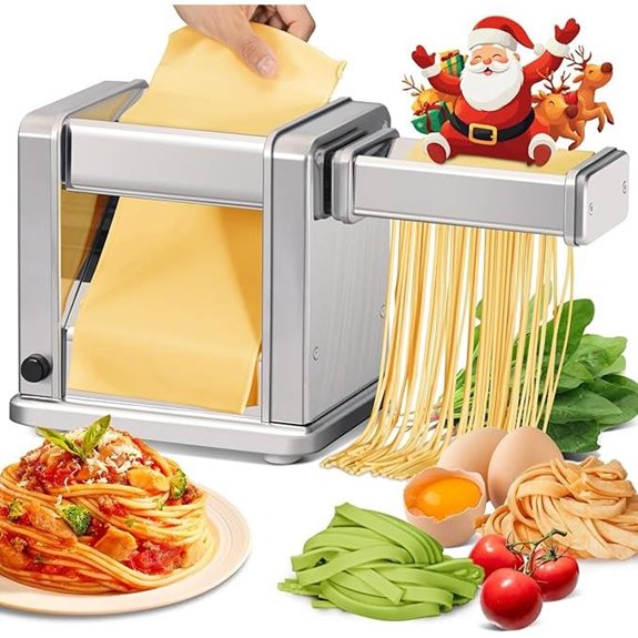 Electric Pasta Maker with Adjustable Roller & Cutter