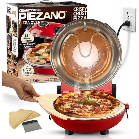 PIEZANO 12 Electric Pizza Oven with Ceramic Stone