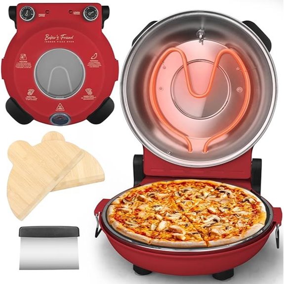 Baker’s Friend Electric Pizza Oven with Ceramic Stone