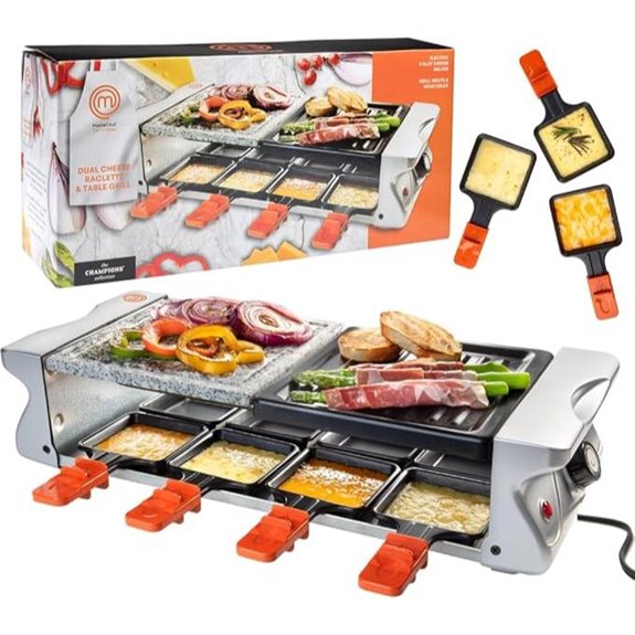 MasterChef Electric Raclette Grill for 8 Persons