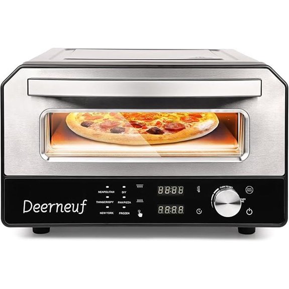 Electric Pizza Oven with Touchscreen & Pizza Accessories