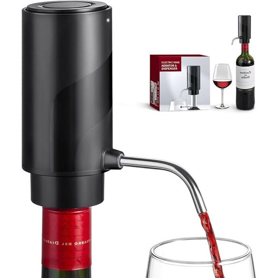 Electric Wine Decanter Dispenser with USB Recharge