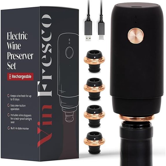 Electric Wine Preserver with Vacuum Pump Set