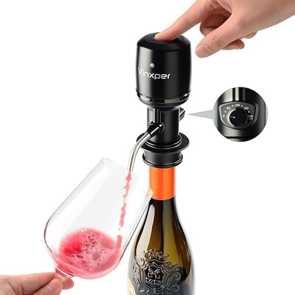 Rechargeable Adjustable Electric Wine Aerator and Decanter