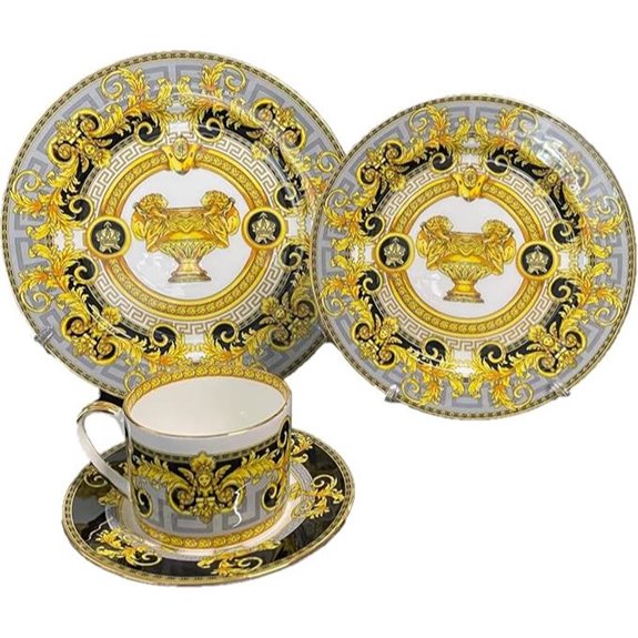 Luxury Greek Amphora Dinnerware Set (16 Pieces)