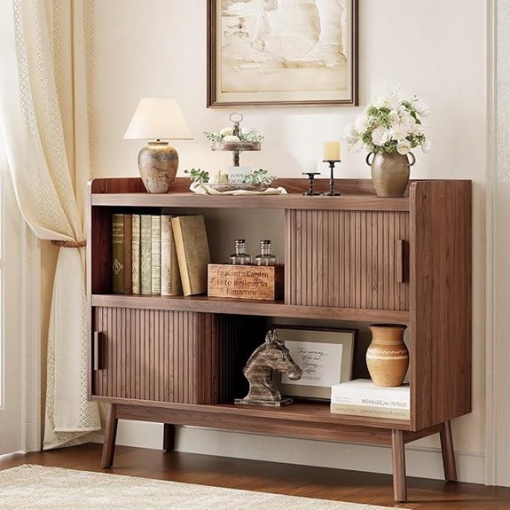 ONBRILL 44 Sideboard Buffet Cabinet with Shelves