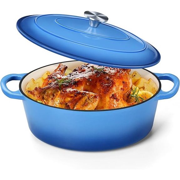 P&P CHEF 5QT Enamel Dutch Oven with Lid