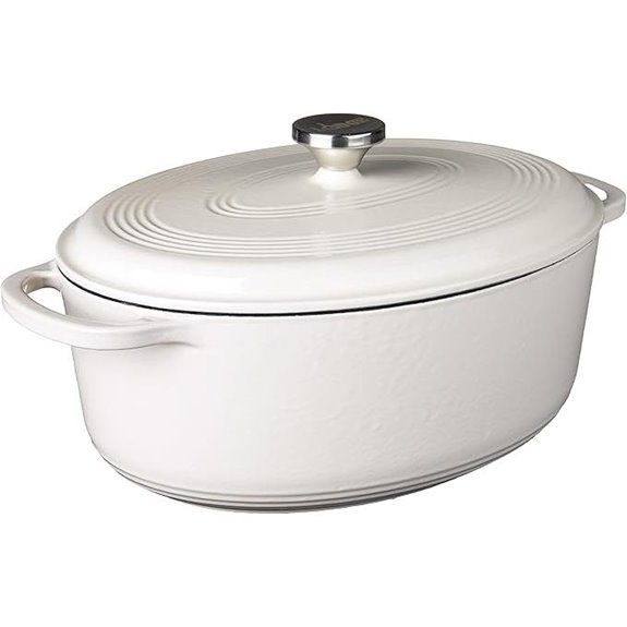 Lodge 7 Qt Enameled Cast Iron Oval Dutch Oven
