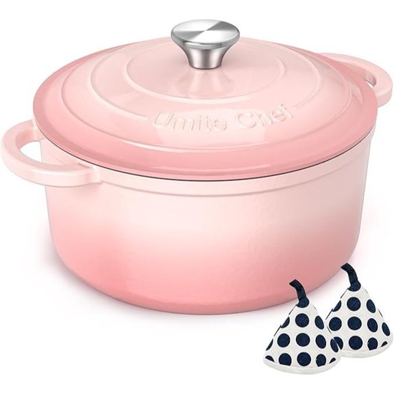Umite Chef 5QT Enameled Cast Iron Dutch Oven