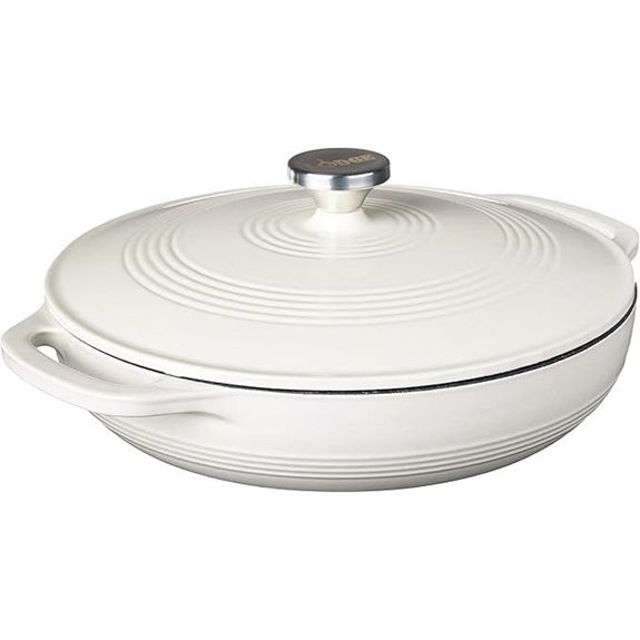 Lodge 3.6 Qt Enameled Cast Iron Oval Casserole