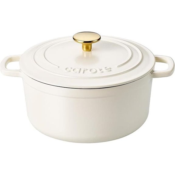 Carote Enameled Cast Iron Dutch Oven 4QT