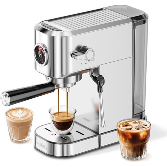 20Bar Espresso Machine with Frother and Pressure Gauge