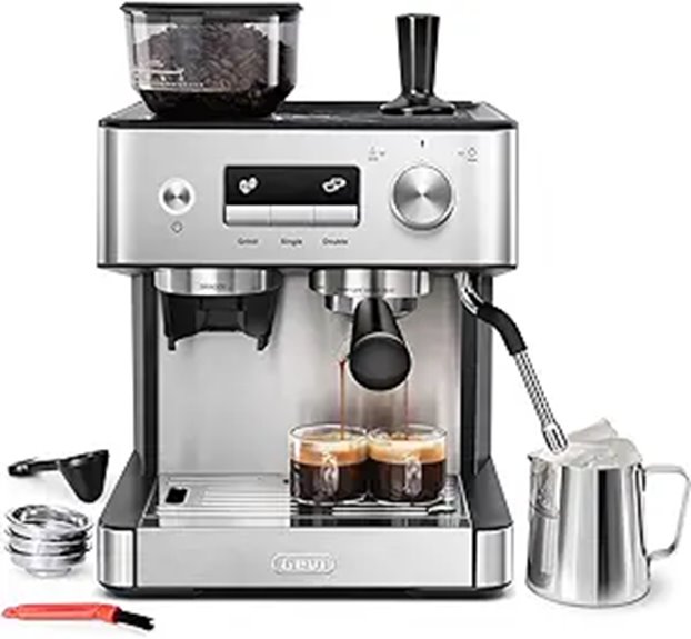 Gevi Espresso Machine with Grinder & Milk Frother