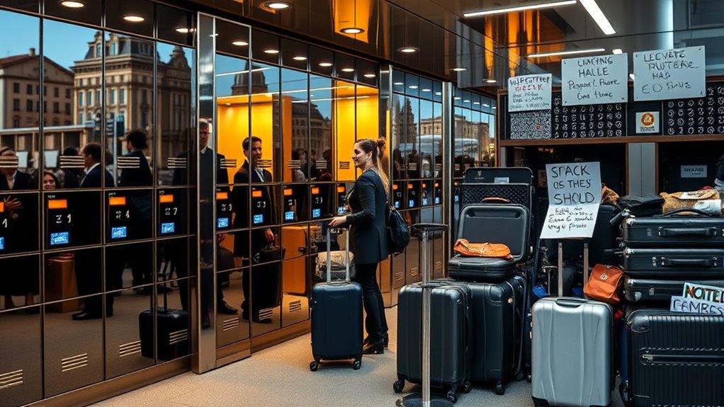european city luggage hubs