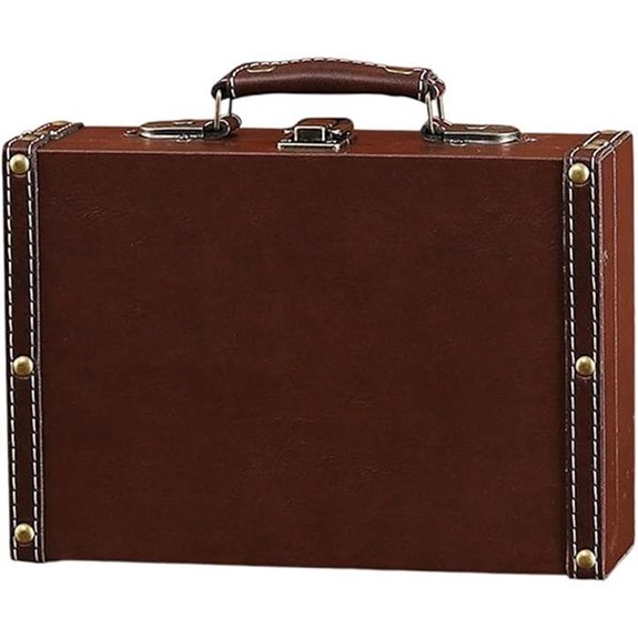 PANGBOER European Leather Travel Storage Trunk