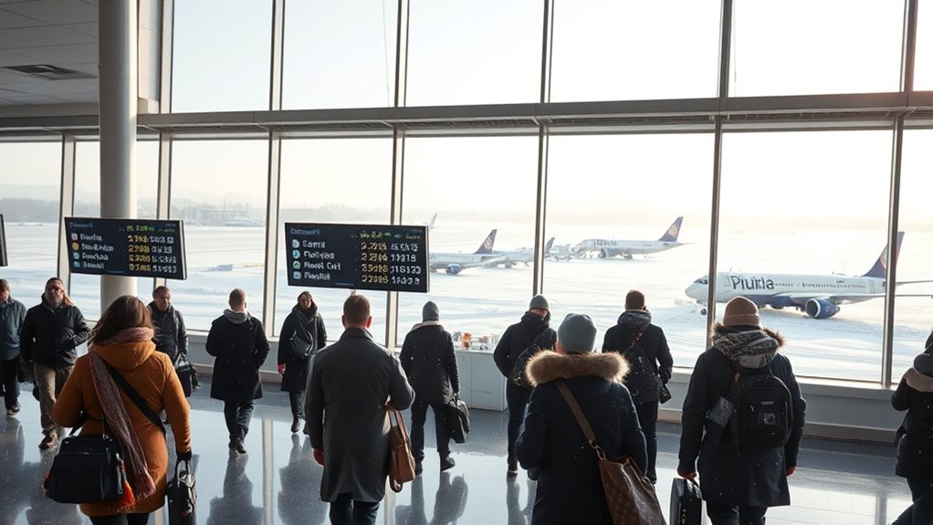 european winter weather disrupts flights