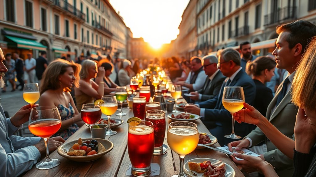 evening social drinking ritual