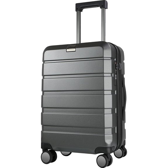 KROSER Expandable 20-Inch Hardside Spinner Luggage