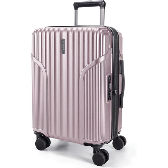 BAGSMART 20-Inch Expandable Hardside Carry-On Suitcase