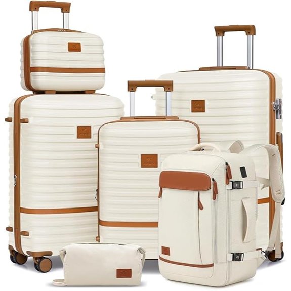 Joyway 5-Piece Expandable Luggage Set with Spinner