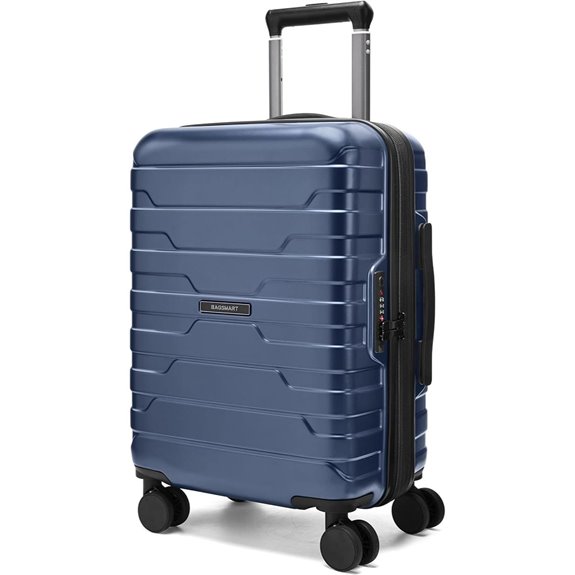 BAGSMART 20-Inch Expandable Hard Shell Carry-On Luggage