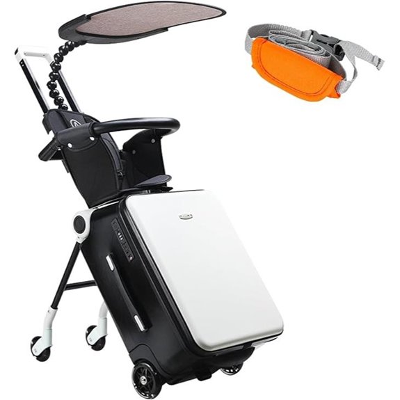 LemoHome Expandable Spinner Luggage with Child Seat