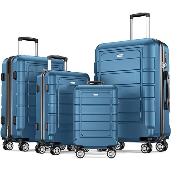 SHOWKOO 4-Piece Expandable Luggage Set with TSA Lock