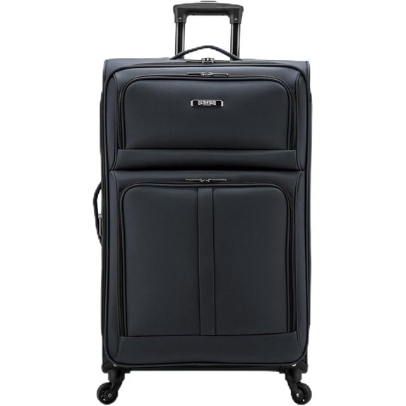 U.S. Traveler Anzio Expandable Nylon Suitcase with Wheels