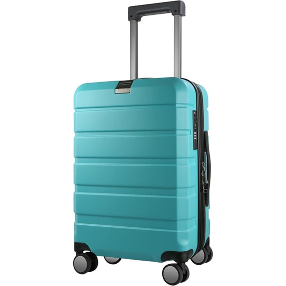 KROSER Expandable Carry-On Luggage with Spinner Wheels