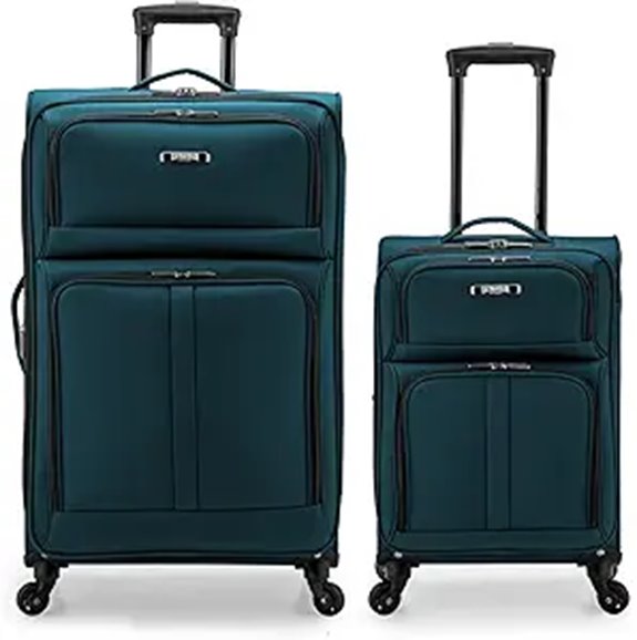 U.S. Traveler Anzio Expandable Spinner Luggage Set