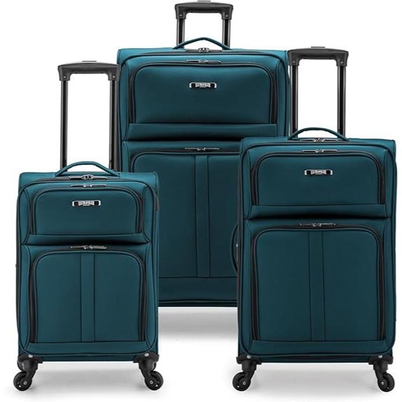 U.S. Traveler Anzio Expandable Spinner Luggage Set