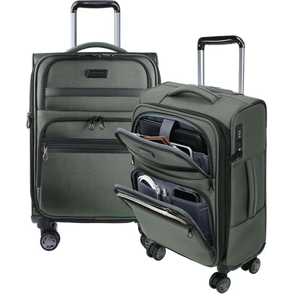 KROSER 20-Inch Expandable Carry-On with TSA Lock