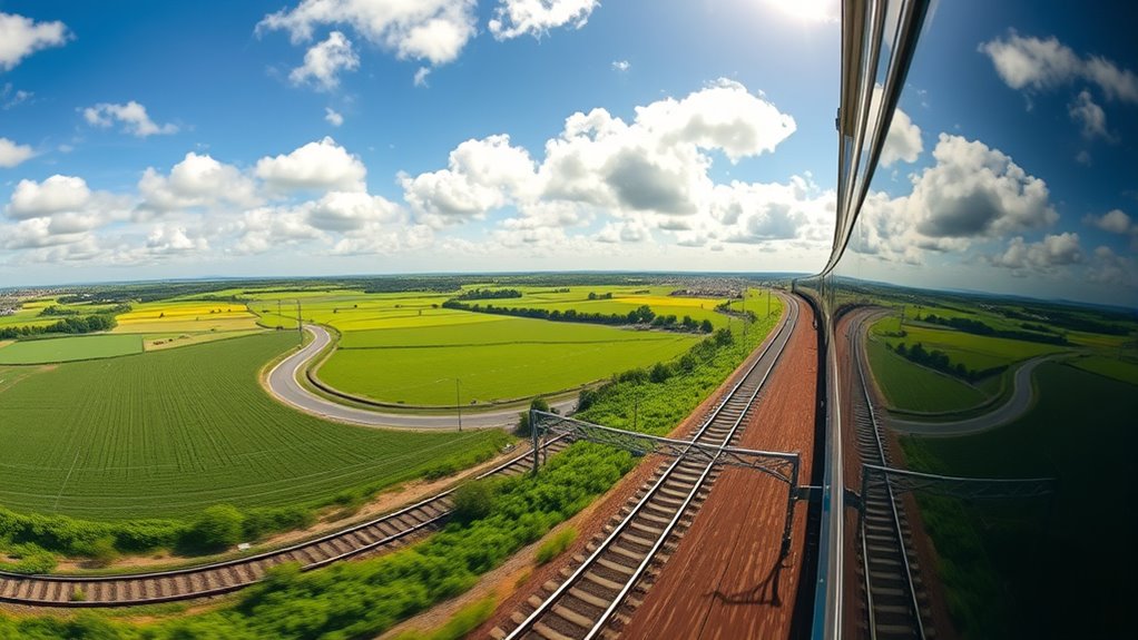 extensive connected rail network