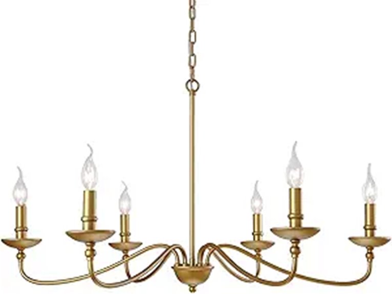 SEOL-Light 36 Farmhouse Candelabra Chandelier Pendant