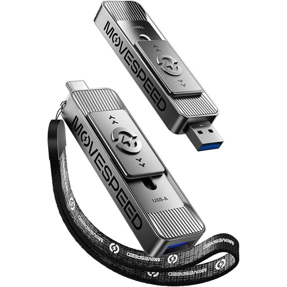 MOVE SPEED 1TB Dual Port SSD with USB-C & USB 3.2