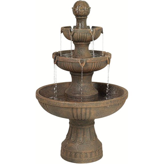 Ravenna 43 Faux Stone Outdoor Water Fountain