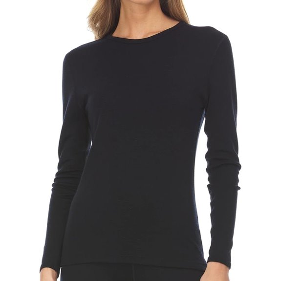 Women's Merino Wool Crew Base Layer Shirt