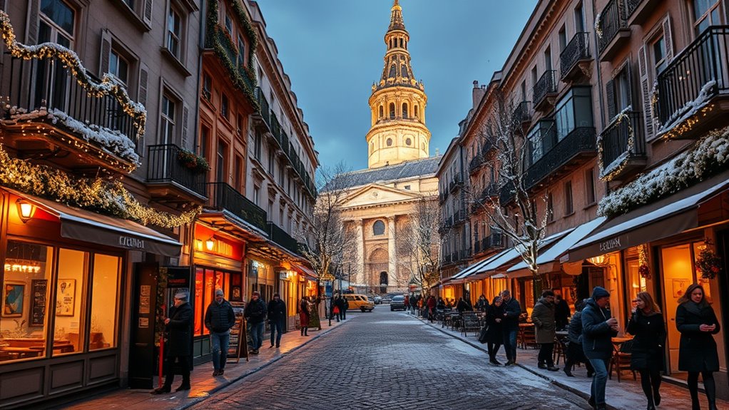 festive european city celebrations