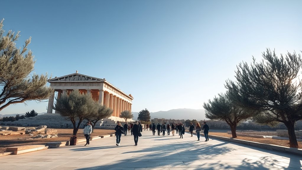 fewer tourists comfortable exploration