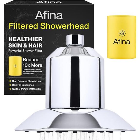 Afina Water Softener Shower Head with Filter