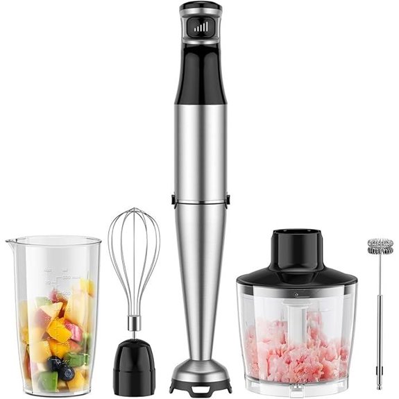 Immersion Blender 5-in-1 Set 1100W with Accessories