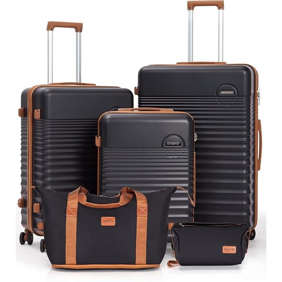 5-Piece Hardshell Luggage Set with TSA Lock