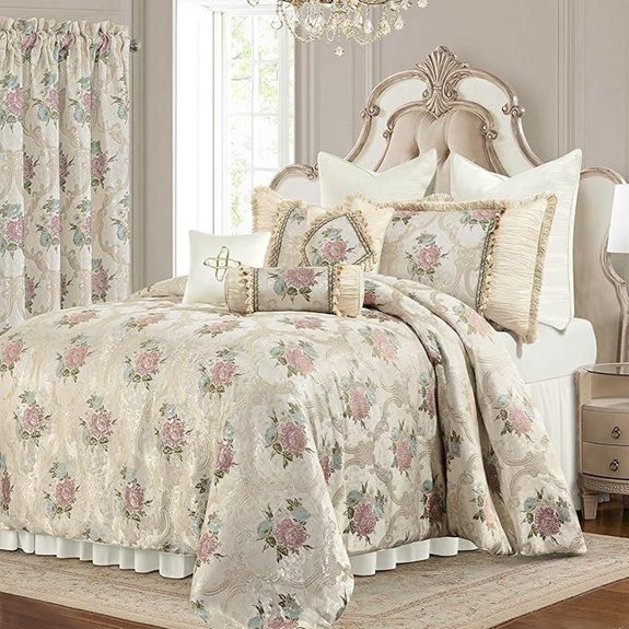 Loom and Mill 9-Piece Floral Comforter Set Queen