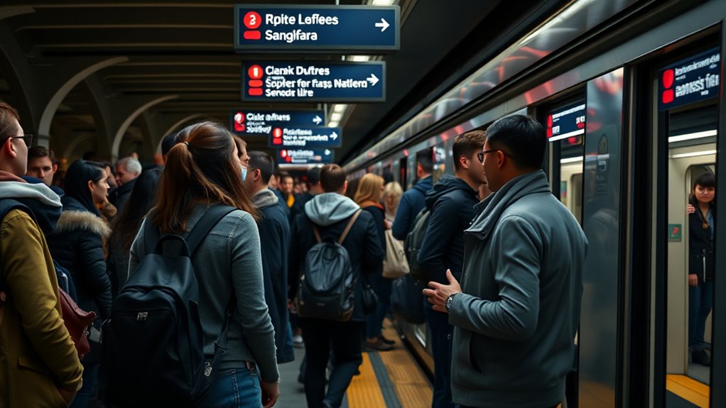 follow local transit signage