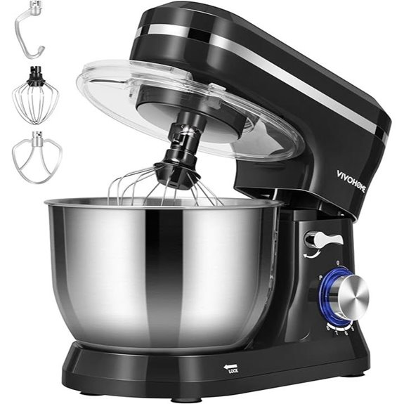 VIVOHOME 4.75 Quart Stand Mixer with Accessories