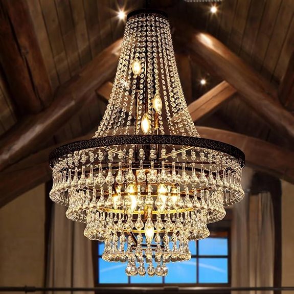Wellmet French Empire Crystal Chandelier 10 Lights