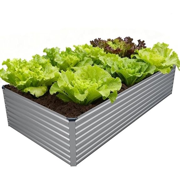 Galvanized Raised Garden Bed Kit (8x4x2 ft)
