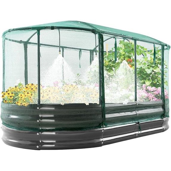 Galvanized Raised Garden Bed Kit with Watering System