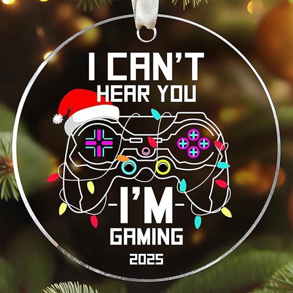 Gaming Christmas Ornaments for Men and Teens