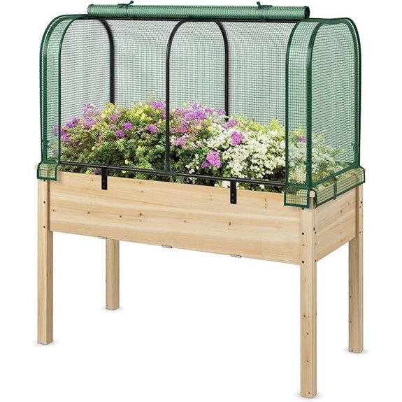 Happygrill Raised Garden Bed with Greenhouse Cover